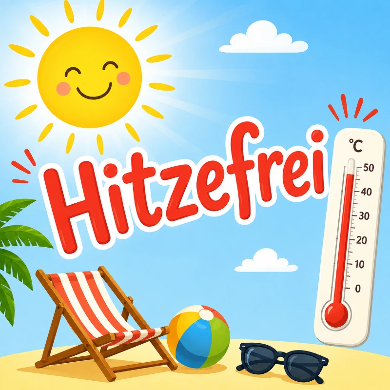 Hitzefrei Montag 13.07.2026